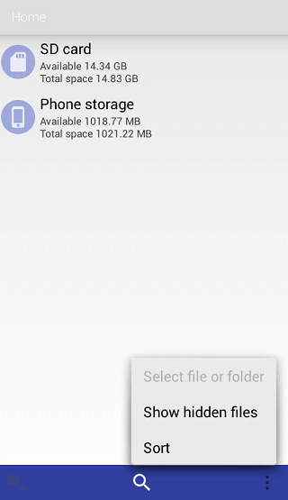 File manager show hidden files