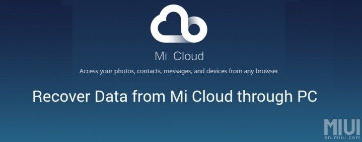 Mi Cloud Data Recovery