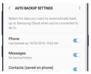 Automatically Backup Samsung Galaxy Using Samsung Cloud