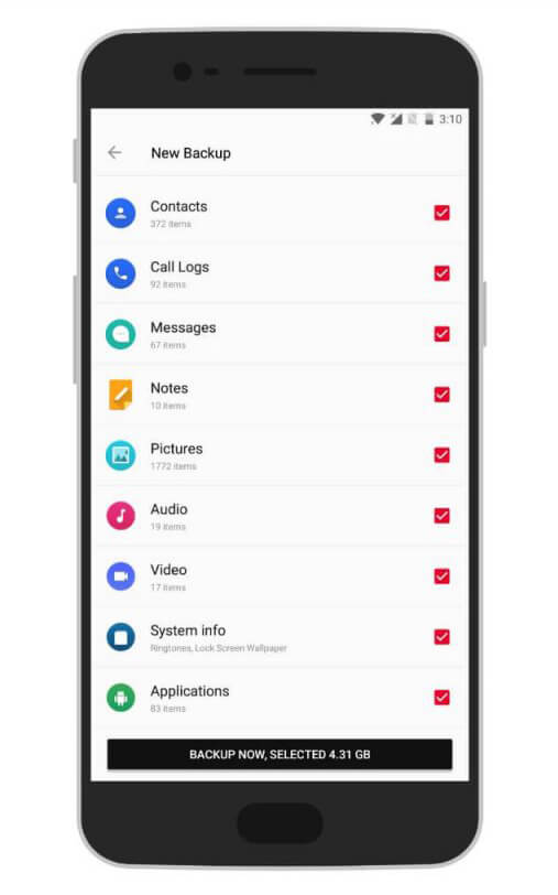 Back up OnePlus Phone Using OnePlus Switch