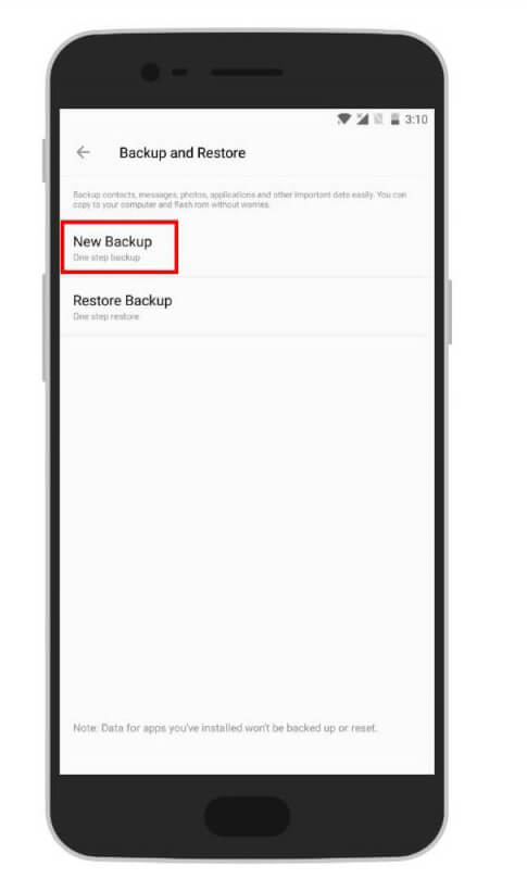 Backup OnePlus Phone Using OnePlus Switch