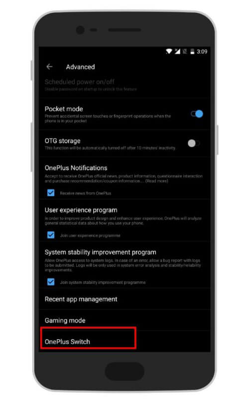 OnePlus Switch To Backup OnePlus Phones