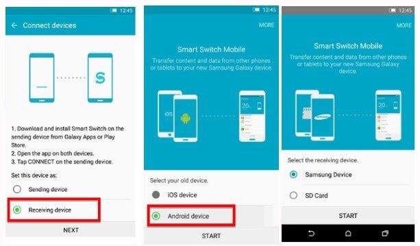 Transfer Data To Samsung Galaxy S10, S10 Plus, S10e, Fold Using Smart Switch