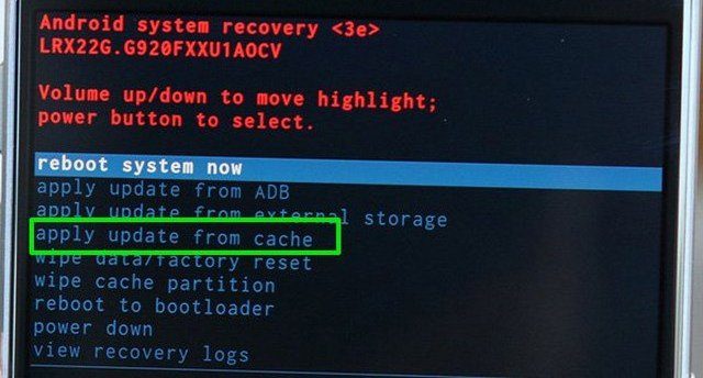 Apply update from cache to fix no command error on Android