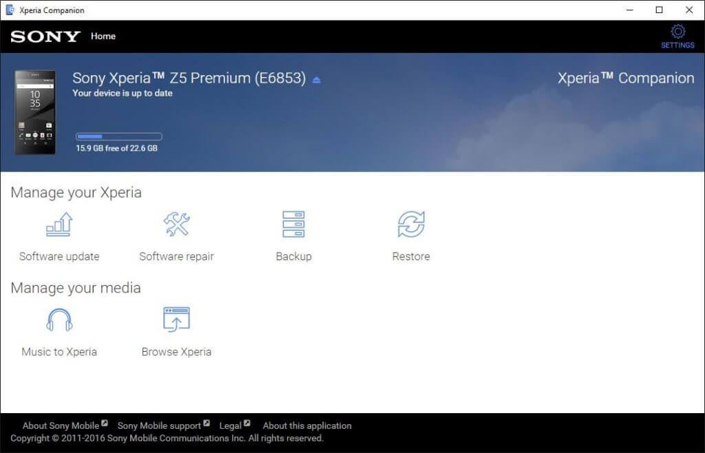 Restore Data of Sony Xperia Phone From Xperia Companion