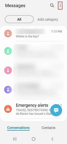 Retrieve Blocked Text Messages On Samsung Phones