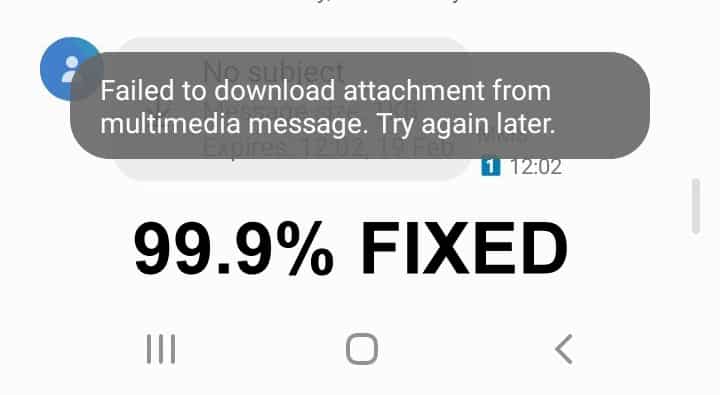 How To Fix Failed To Download Attachment From Multimedia Message On Android Or Samsung