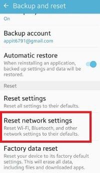Reset Network Settings