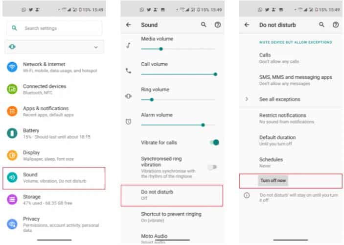 Check DND Mode On Your Android Phone