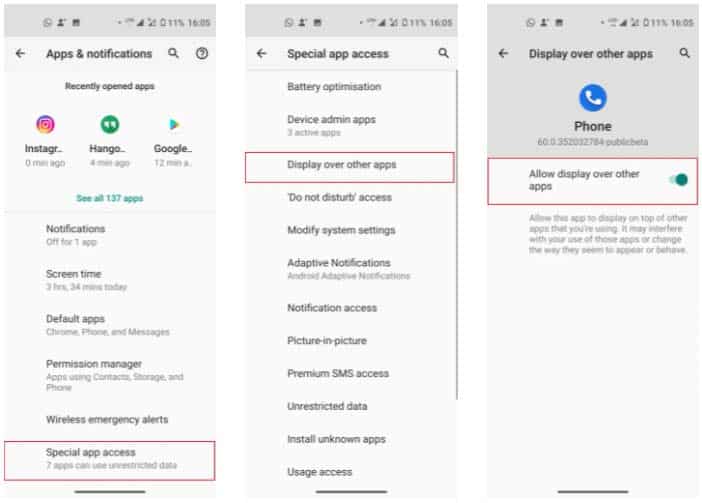 Enable Special App Access
