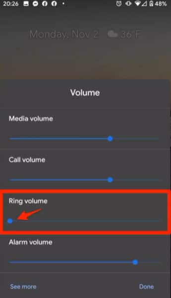 Check Volume Settings