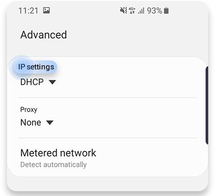 Failed To Obtain IP Address - Give Static IP Address To Your Android