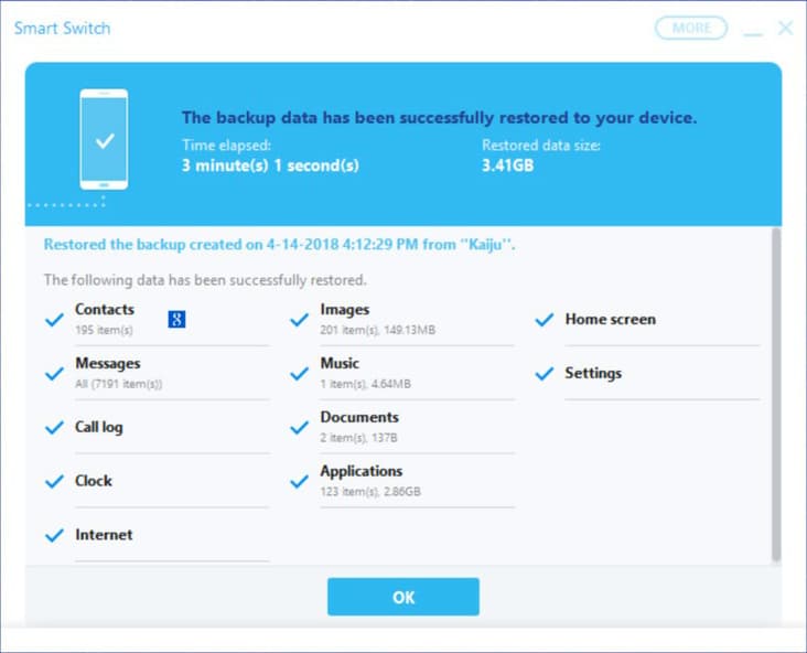 Smart Switch To Recover Deleted Data From Samsung Galaxy S20 FE