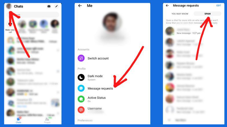 Send a Message to your friend via Friend Request on Facebook Messenger