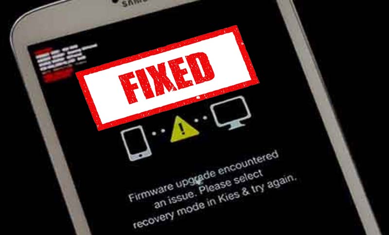 Fix Samsung Firmware Upgrade Encountered An Issue Please Select Recovery Mode In Kies And Try Again