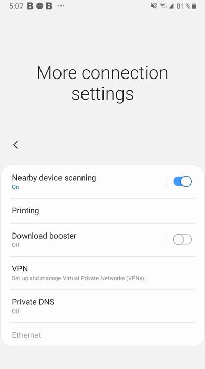 Disable VPN On Android