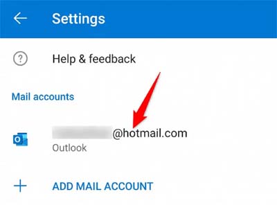 Reset Microsoft Outlook Account