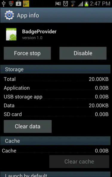 Clear Data of Badge Provider