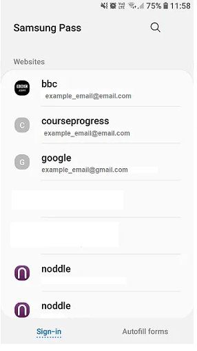 How To Find Saved Passwords On Samsung Pass