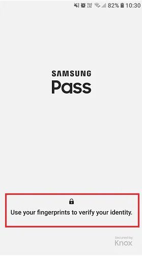 Use Biometric Data To Login To Samsung Pass