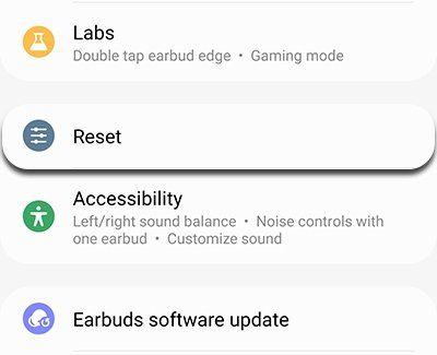 Reset your Samsung earbuds and then Reconnect your Galaxy earbuds