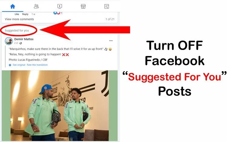 How To Turn Off Facebook Suggested For You Posts