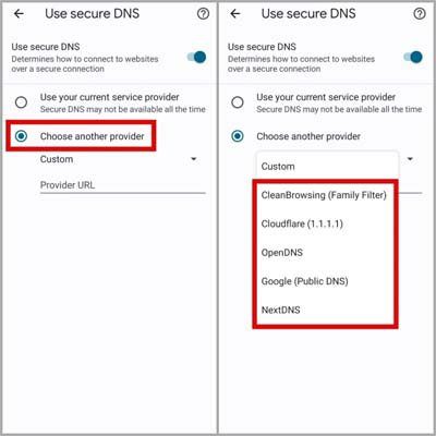 Change DNS Server Settings