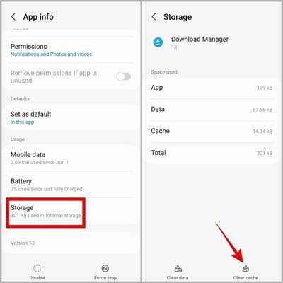 Clear Cache Of Download Manager