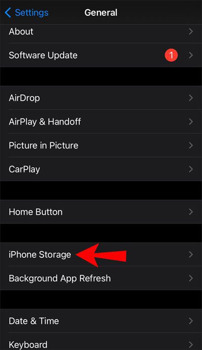 Free up storage space on iPhone