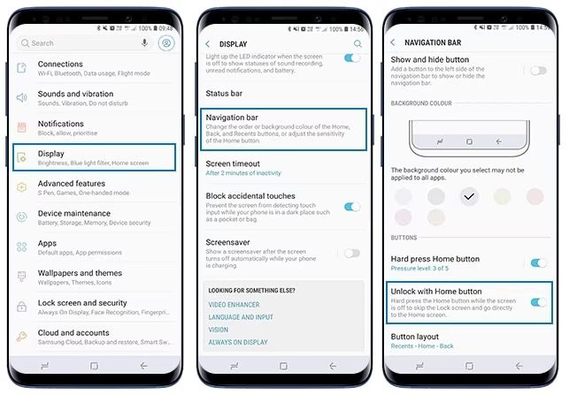 Enable Unlock with Home button