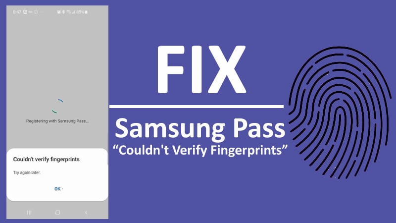 How To Fix Couldn't Verify Fingerprints In Samsung Pass