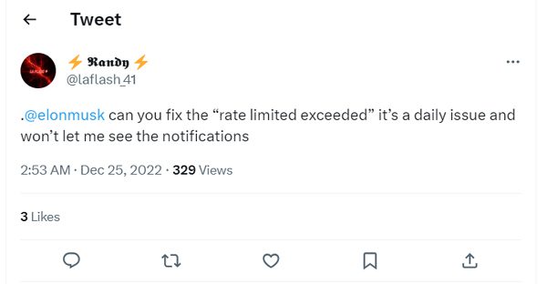 Not Able To See Notifications Due To Rate Limit Exceeded