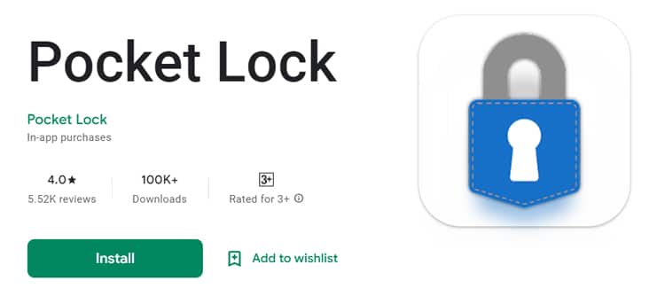 Try Pocket Lock App