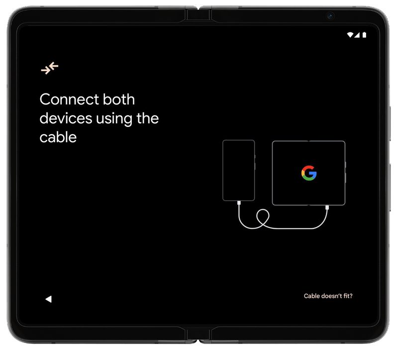 Connect both the devices using cable