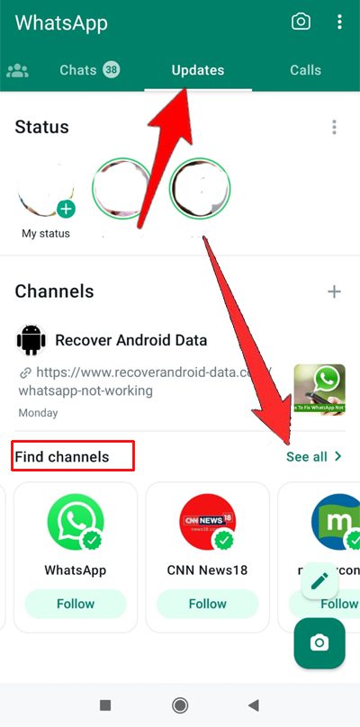 Browse Channel List On WhatsApp