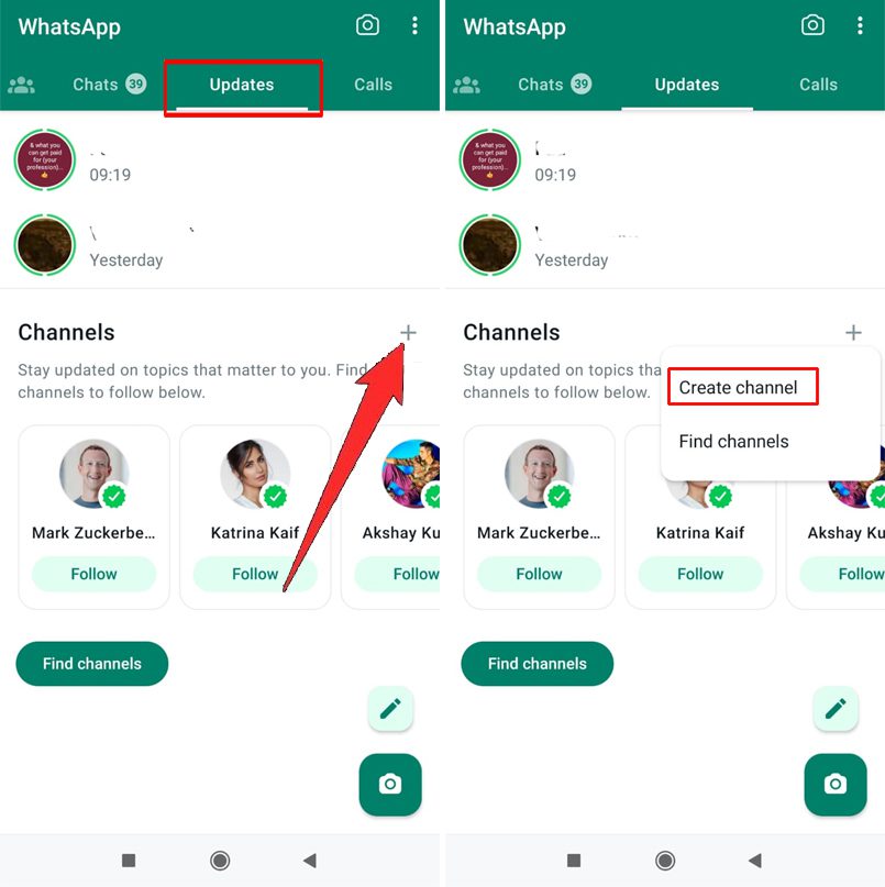 Step 1 - Create Channel On WhatsApp