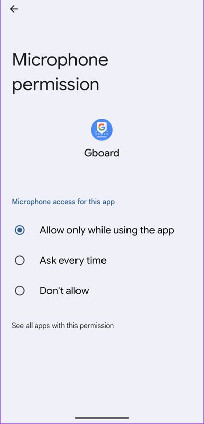 Check Microphone Permission For Specific App