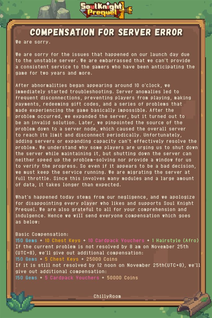 Check Soul Knight Prequel Server Status