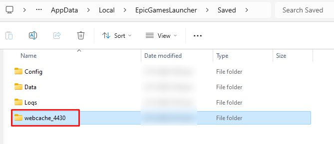 Clear Epic Games Cache