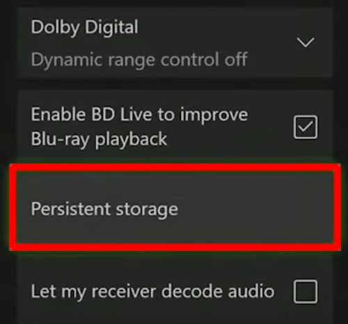 Clear Persistent Storage