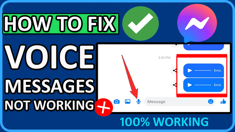 How To Fix Facebook Messenger Voice Messages Not Working