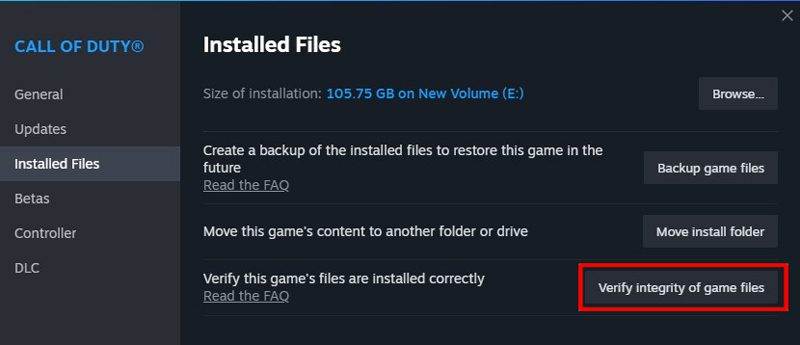 MW3 Verify Integrity of Game Files
