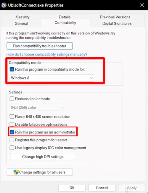 Run Ubisoft as an Administrator