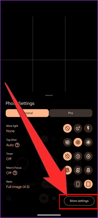 Tap on More settings
