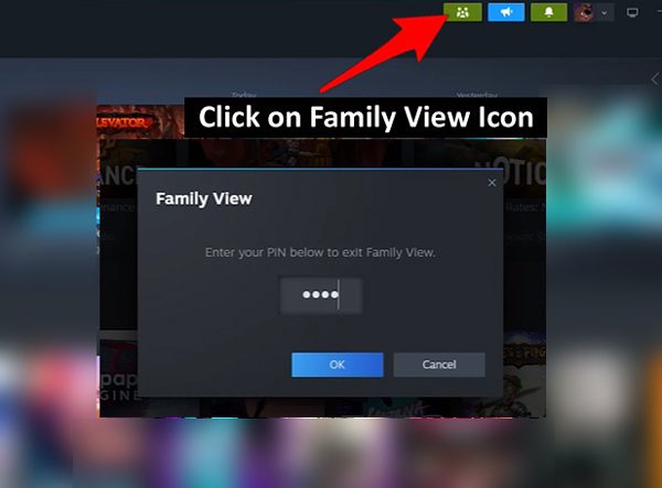 Turn OFF Family View In Steam