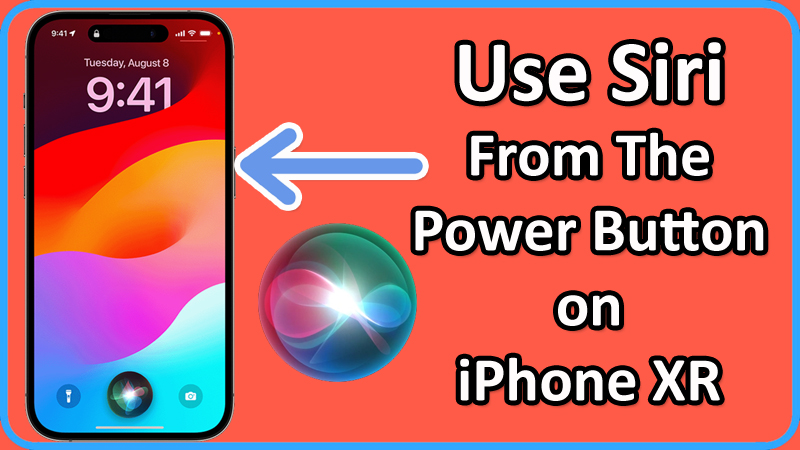 How To Bind Siri To The Power Button on iPhone XR