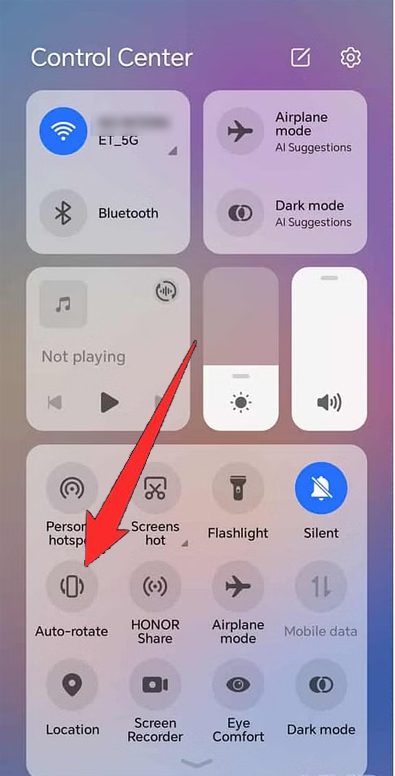 Steps To Disable Auto Rotate on HONOR X6a