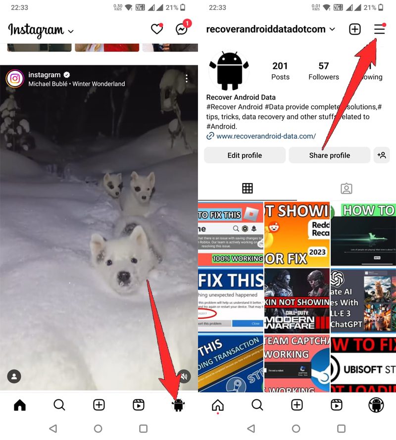 Delete your Instagram account