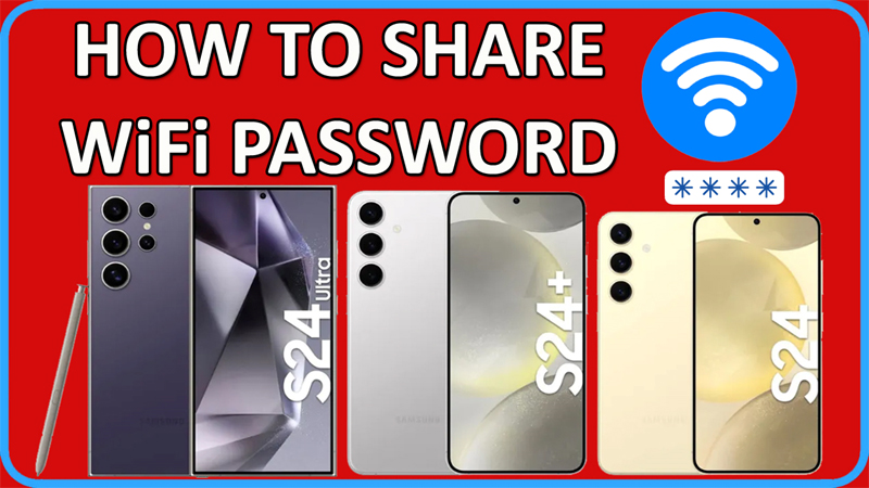 How To Share WiFi Password on Samsung S24 Ultra, S24 Plus or S24