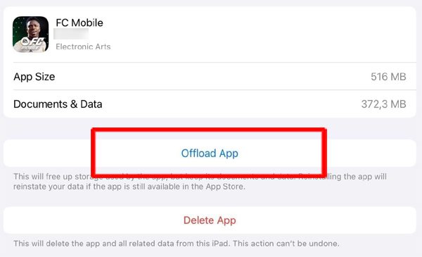 Clear Cache of FC Mobile on iPhone